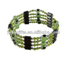 Magnetische Olive Plastikauge Perlenverpackung Armbänder &amp; Halskette 36 &quot;